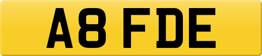 A8 FDE private number plate